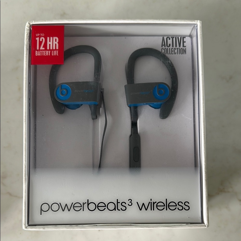 Powerbeats3 Wireless Earphones - Gray and Blue New